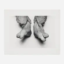 Hands Holding Feet by John Coplans, 1985, gelatin silver print, sold Aug 2023