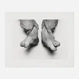 John Coplans, Hands Holding Feet, 1985, gelatin silver print