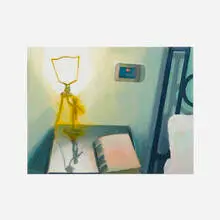 Randy Hayes, Room in Venice, 2000, oil paint on photograph