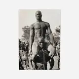 George Rodger, The Champion of a Korongo Nuba, gelatin silver print