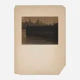 Karl Struss, New York, vintage waxed platinum sepia tone print