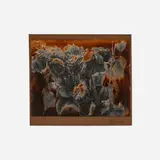 Edmund Teske, Roses, c. 1960, vintage gelatin silver duotone solarized print mounted to vellum