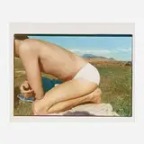 Kenda North, Charles Prairie, 1979, vintage hand-colored dye transfer print
