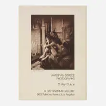 James VanDerZee, James Van Der Zee Photography exhibition poster, c.1970s, collotype