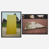 Jorge Pardo, Untitled (Linoleum), diptych, c. 1990, Cibachrome print
