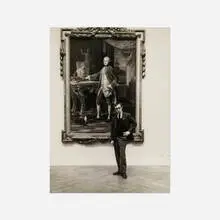 Woody Allen at the Metropolitan Museum by Ruth Orkin, gelatin silver print, sold Aug 2023