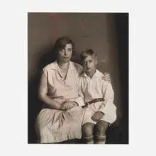August and Gunther Sander, Mother and Son (Lou Straus-Ernst with son Jimmy), gelatin silver print