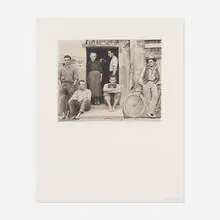 Paul Strand, Family, Luzzara, Italy, platinum palladium print