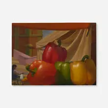 Al Proom, Campo Del Fiori, 2001, oil on panel