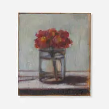 Jeffrey Hester, Red & Gray, 2000, oil on panel