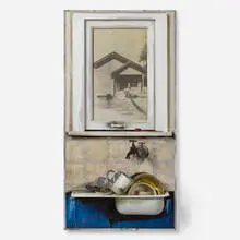 Edward and Nancy Reddin Kienholz, Tank Monoseries #2, 1989, mixed media assemblage on panel