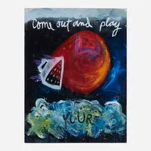 Scott K. Duff, It's Ok w/ My Mom, If It's Ok w/ Yours..., 1987, acrylic on paper