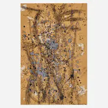James Budd Dixon, Untitled, 1956, mixed media on card mounted to panel