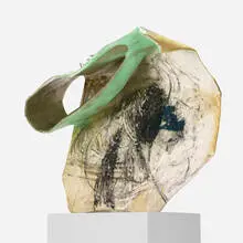 Ernesto Burgos, Lazy Habits of Thinking, 2014, cardboard, fiberglass, resin, spraypaint, acrylic, charcoal