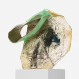 Ernesto Burgos, Lazy Habits of Thinking, 2014, cardboard, fiberglass, resin, spraypaint, acrylic, charcoal