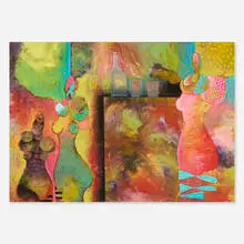 Vladimir Cora, Cantineras, 1991, oil and acrylic on canvas