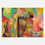 Vladimir Cora, Cantineras, 1991, oil and acrylic on canvas