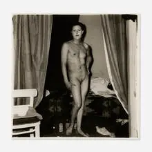 Diane Arbus, A Naked Man Being a Woman, gelatin silver print