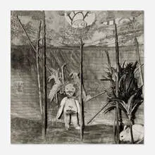 Crazed by Roger Ballen, 2007, silver bromide selenium toned fiber based print, sold May 2025