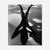 Lucien Clergue, Untitled (Shadow on Sand), gelatin silver print
