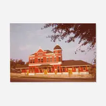 William Christenberry, Untitled (Railroad Station), Selma, Alabama, 1973, C-print