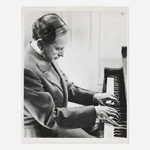 Ilse Bing, Konrad Wolf at Piano, 1948, vintage gelatin silver print