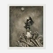 Robert ParkeHarrison, Departure (from the Exhausted Globe suite), 1997, photogravure, hand-coated with beeswax