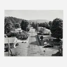 Gregory Crewdson, Untitled (Woman Planting in Road), 1996, gelatin silver print mounted to mat board