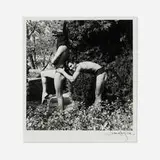 Lucien Clergue, Two Boys as "Anubis a centaurus" on Film Testament of Orpheus Jean Cocteau Les Baux de Presence, gelatin silver print