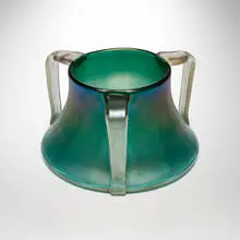 Marie Kirschner for Loetz, Large vase, c. 1902, iridized glass