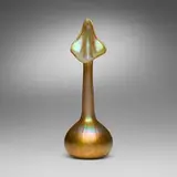 Tiffany Studios, Jack-in-the-Pulpit vase, c. 1900-03, hand-blown Favrile glass