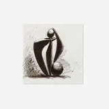 Nick de Angelis, Untitled drawing (after Pablo Picasso's Carnet Dinard 1044), pen and ink on paper