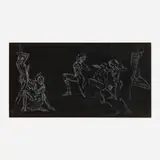 Arthur Bowen Davies, Frieze #4, gouache and pastel on paper