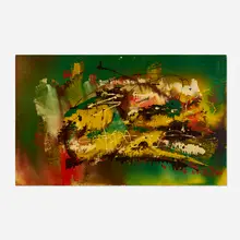 Joseph Meierhans, Abstract Composition, acrylic on Masonite