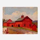Robert Emmett Owen, Study of Red Barns