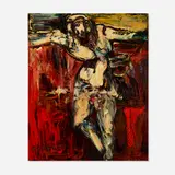Joachim (Jack) Probst, Hebraic Christ, 1949, oil on Masonite