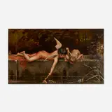 Astley D.M. Cooper, Two Cupids by a Garden Pool, 1900, oil on canvas