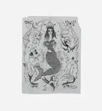 Tony Fitzpatrick, Untitled (Mermaid), pencil on Clearprint