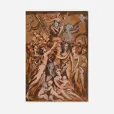 Jean-Baptiste Carpeaux, Untitled, watercolor on paper board