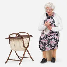 Knitting Grandma by Gary Mirabelle, mixed media resin casting, sold Apr 2023
