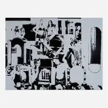 David Ratcliff, Mirrors, 2005, spray enamel on canvas