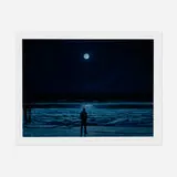 Tim Gardner, Man in Moonlight, Red River, 2017, giclée print