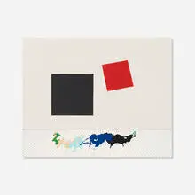 Wayne Atkins, Color Masses in the Fourth Dimension, 2005, acrylic, pen, and enamel on gessoboard