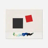 Wayne Atkins, Color Masses in the Fourth Dimension, 2005, acrylic, pen, and enamel on gessoboard