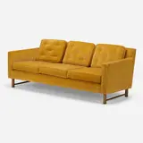 Edward Wormley, Sofa, model 4872A, c. 1950, corduroy, mahogany
