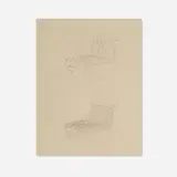 Ludwig Mies van der Rohe, Study for Conchoidal chairs