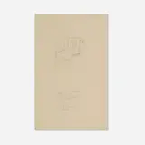 Ludwig Mies van der Rohe, Study for Conchoidal chairs