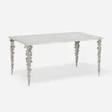 Michael Aram, Dining table, c. 1995, galvanized steel, cast aluminum, brass