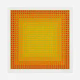 Let It Be Orange by Julian Stanczak, 1981, screenprint in colors, sold Apr 2022