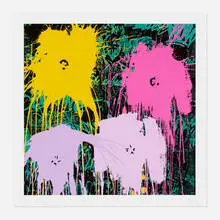 Flowarh$ by Thierry Guetta, 2021, screenprint in colors, sold Apr 2022